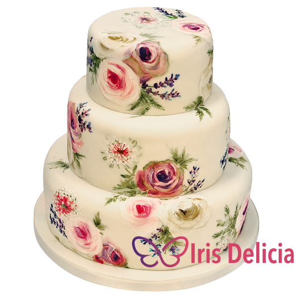 Изображение Свадебный торт С цветами  № 4178 Кондитерская Iris Delicia