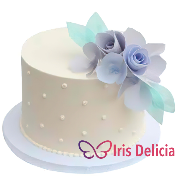 Торт «Одноярусный свадебный торт Голубой Градиент»: заказать по цене 990  руб./кг в кондитерской Iris Delicia