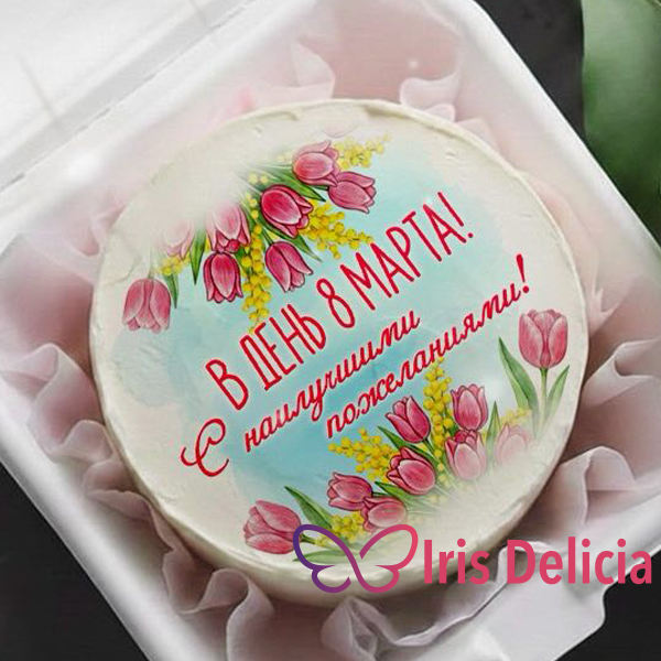 Бенто Maxi «В День 8 Марта», в комплект входит 1 свеча, 1 ложечка, 1000г фото