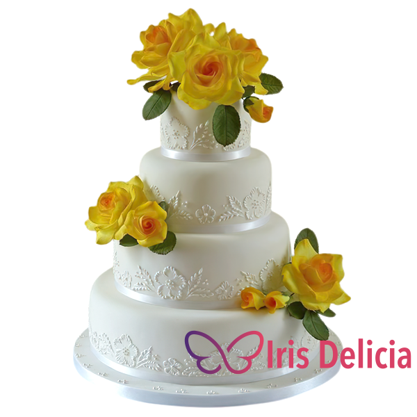 Изображение Свадебный торт Солнечный цветок № 4546 Кондитерская Iris Delicia