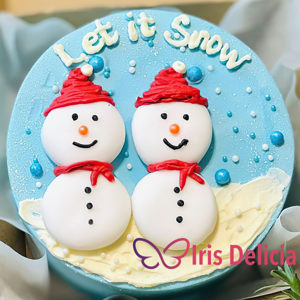 Бенто Maxi Новогодний №4, в комплект входит 1 свеча, 1 ложечка, 1000г фото