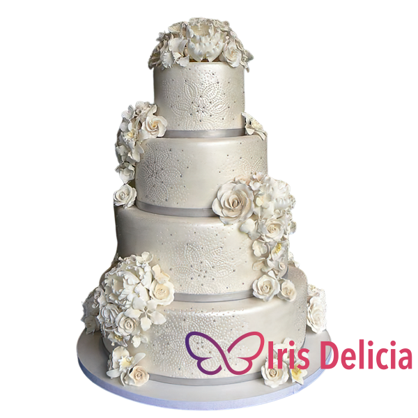 Изображение Свадебный торт Platinum floret № 4600 Кондитерская Iris Delicia