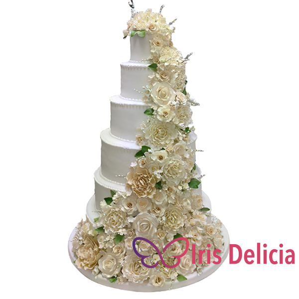 Изображение Свадебный торт Цветопад Кондитерская Iris Delicia