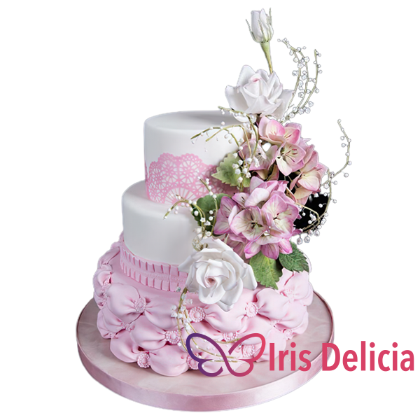 Изображение Свадебный торт Сказочные узоры  № 3997 Кондитерская Iris Delicia