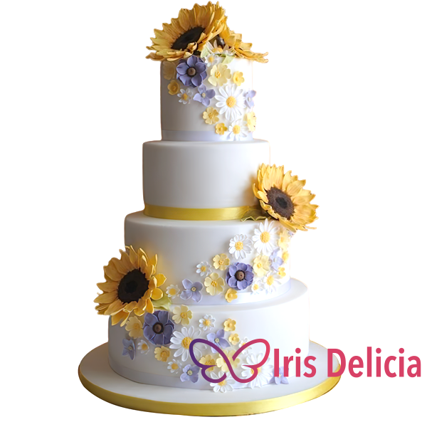 Изображение Свадебный торт Летние Цветы Кондитерская Iris Delicia