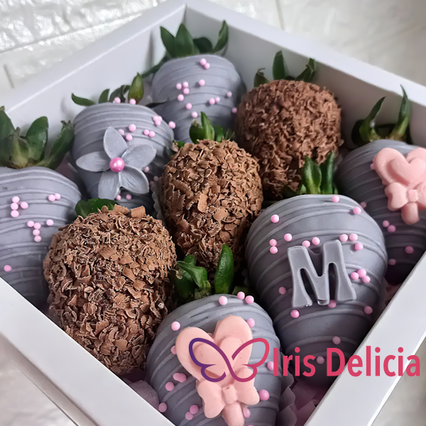 Набор клубника в шоколаде №17  (6 ягод - 890 руб; 9 ягод - 1790 руб; 12 ягод - 2290 руб; 16 ягод - 3090 руб; 20 ягод - 3690 руб; 25 ягод - 4490 руб) фото