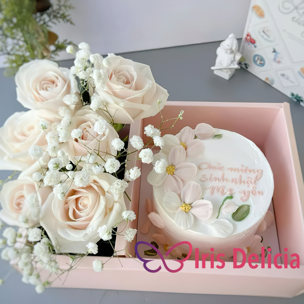 Набор бенто торт с цветами №5 фото