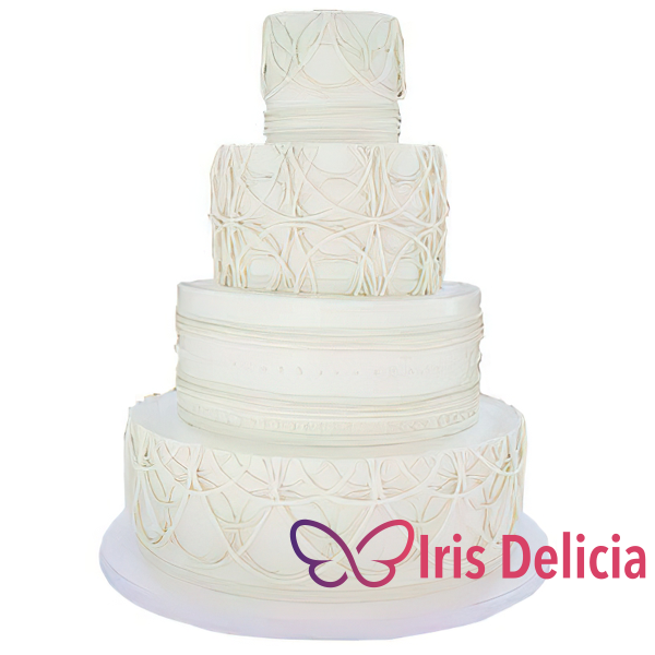 Изображение Свадебный торт Классика белого № 4259 Кондитерская Iris Delicia