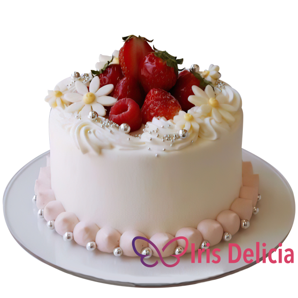 Изображение Свадебный торт Клубничные Краски Кондитерская Iris Delicia