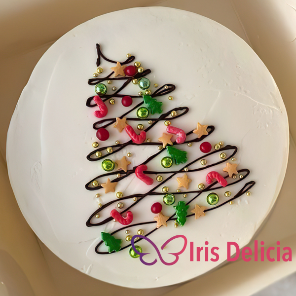 Бенто Maxi Новогодний №5, в комплект входит 1 свеча, 1 ложечка, 1000г фото