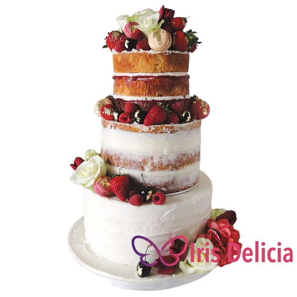 Изображение Свадебный торт Фруктовый с Макарунами Кондитерская Iris Delicia