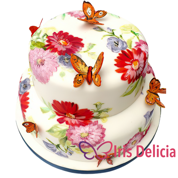 Изображение Свадебный торт С Бабочками  № 4175 Кондитерская Iris Delicia