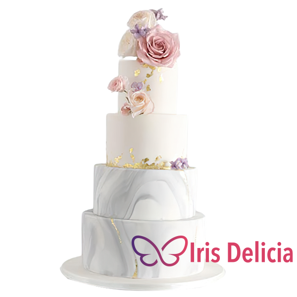 Изображение Свадебный торт №1070 Кондитерская Iris Delicia