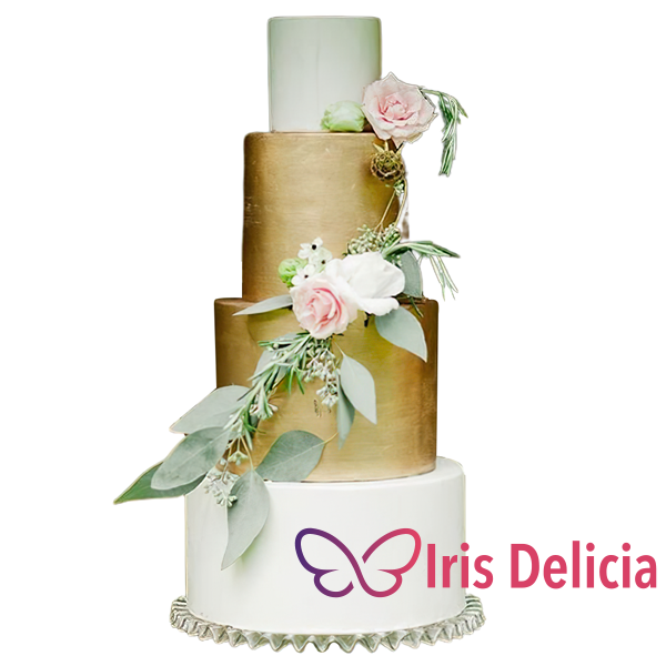 Изображение Свадебный торт Золотой Классик Кондитерская Iris Delicia