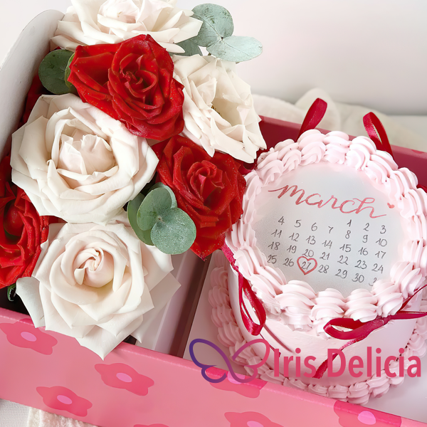 Набор бенто торт с цветами №21 фото