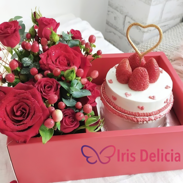 Набор бенто торт с цветами №9 фото