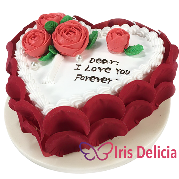 Изображение Праздничный торт В форме сердечка  № 641 Кондитерская Iris Delicia
