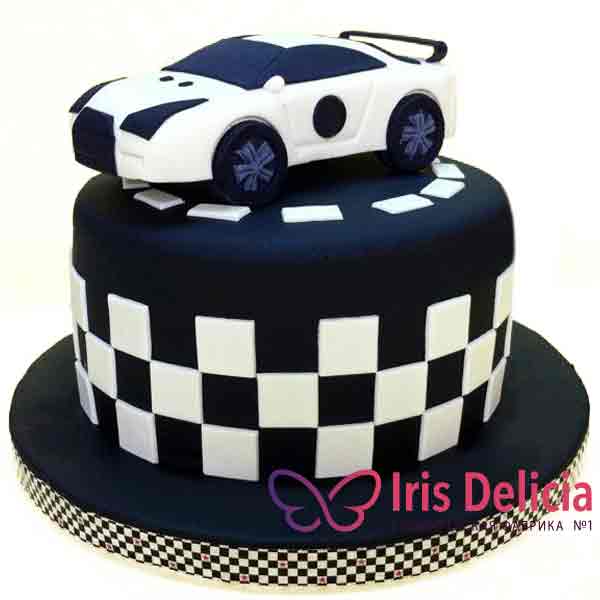 Торт «Праздничный торт Черно-Белое Авто»: заказать по цене 990 руб./кг в  кондитерской Iris Delicia