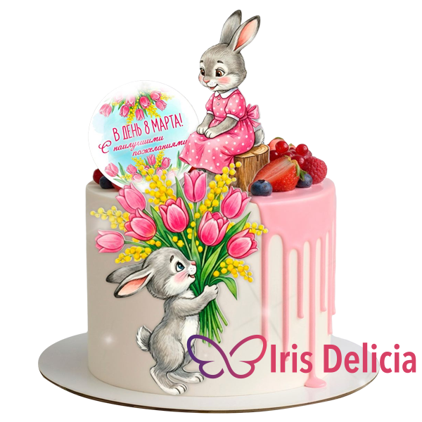 Торт на 8 марта № 5077 фото