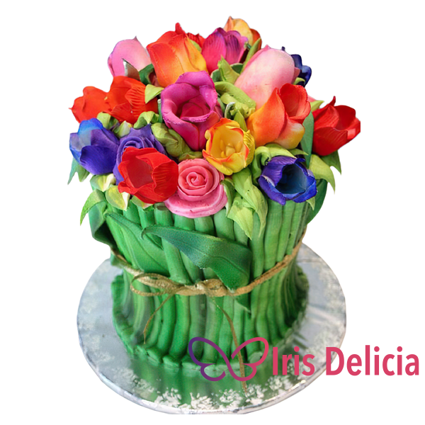 Изображение Праздничный торт Букет цветов № 4258 Кондитерская Iris Delicia