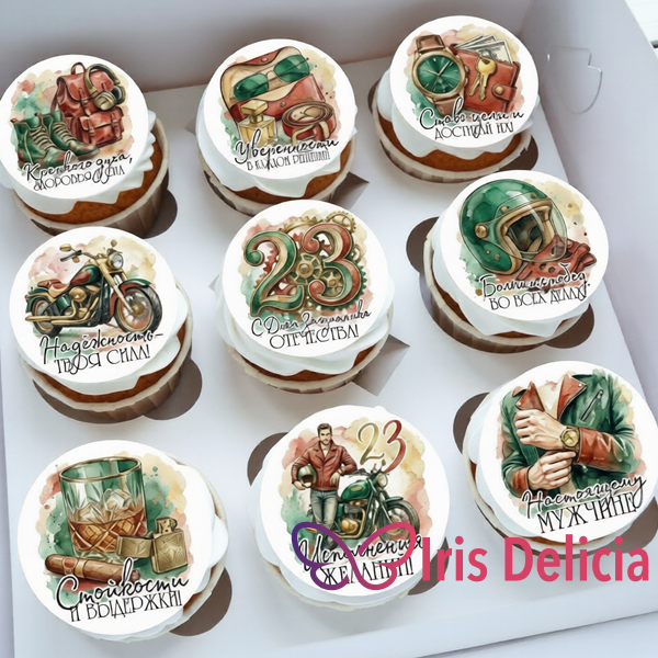 Капкейки на 23 февраля №3 фото