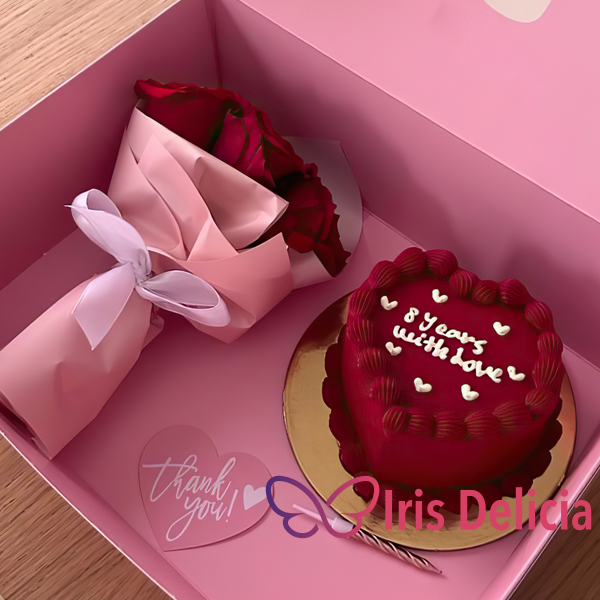 Набор бенто торт с цветами №26 фото