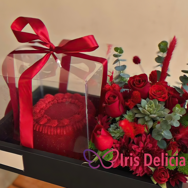 Набор бенто торт с цветами №7 фото