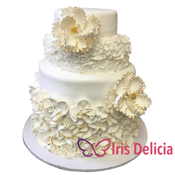 Изображение Свадебный торт Flowers  № 710 Кондитерская Iris Delicia