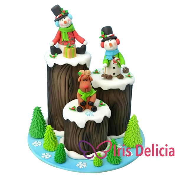 Новогодний торт № 1102 фото