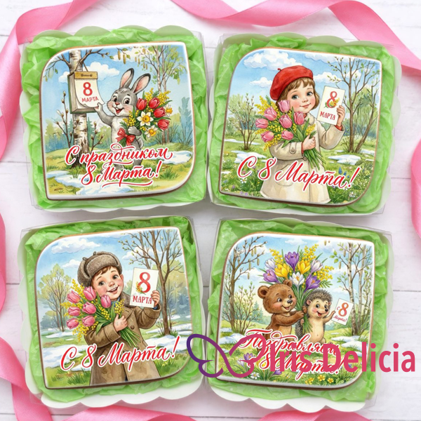 Имбирный пряник на 8 Марта №8 фото