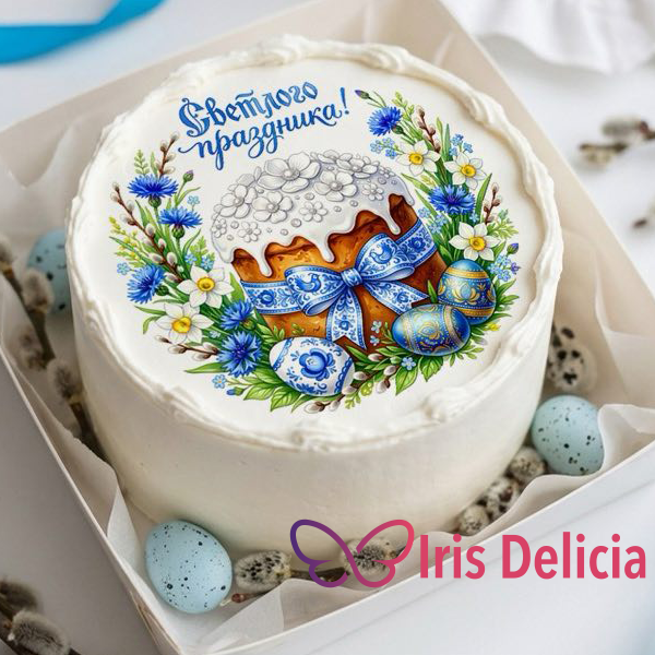 Бенто торт «Светлый Весенний Праздник», в комплект входит 1 свеча, 1 ложечка, 300г фото