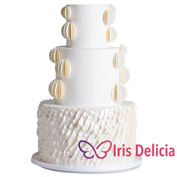 Изображение Свадебный торт №1044 Кондитерская Iris Delicia