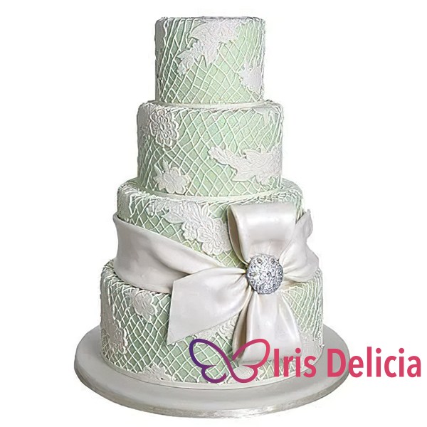 Изображение Свадебный торт Бант с Кружевами Кондитерская Iris Delicia