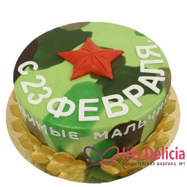 Торт 23 Февраля Красная Звезда фото