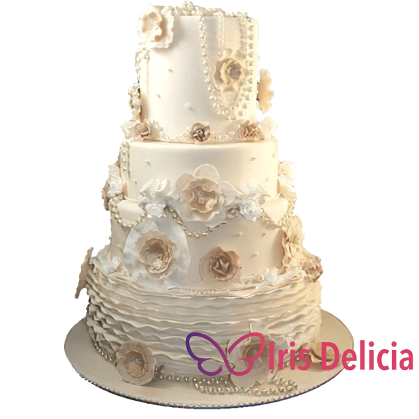 Изображение Свадебный торт Жемчужный  № 4033 Кондитерская Iris Delicia