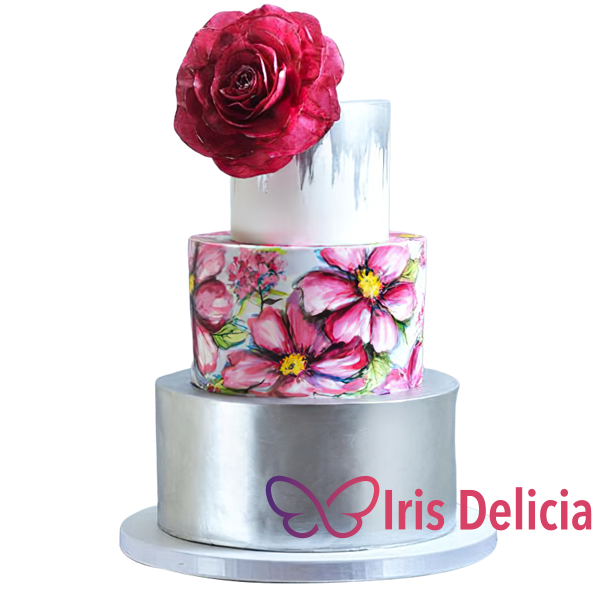 Изображение Свадебный торт Акварельные Цветы Кондитерская Iris Delicia