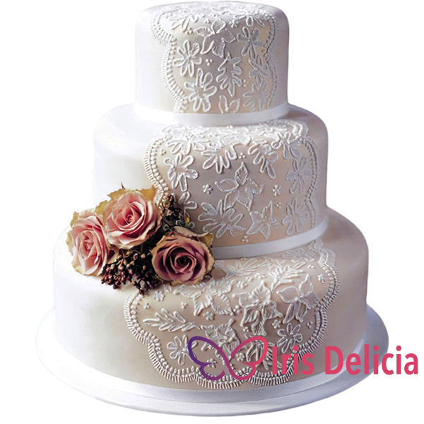 Изображение Свадебный торт Романтик № 4556 Кондитерская Iris Delicia