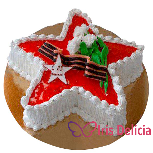 Изображение Праздничный торт Звезда героя № 3878 Кондитерская Iris Delicia
