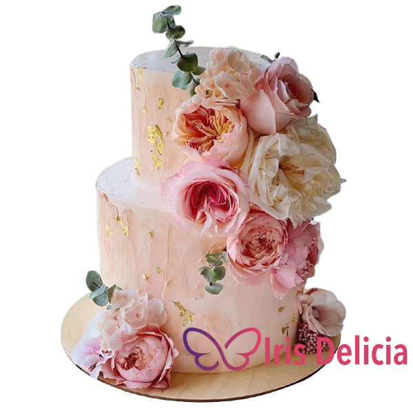 Изображение Свадебный торт Цветочная свежесть №12221 Кондитерская Iris Delicia