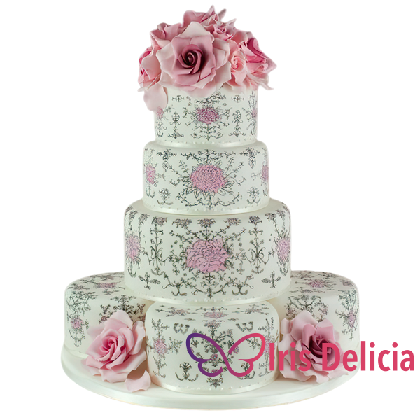 Изображение Свадебный торт Изумительные Узоры Кондитерская Iris Delicia