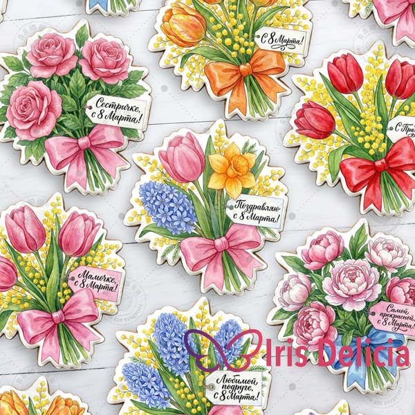 Имбирный пряник на 8 Марта №9 фото