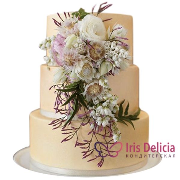 Изображение Свадебный торт с Цветами Кондитерская Iris Delicia