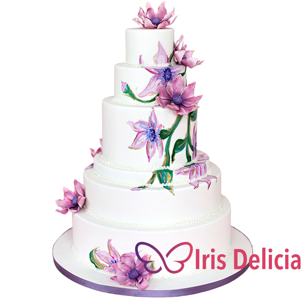 Изображение Свадебный торт Нежные Цветы №2022 Кондитерская Iris Delicia