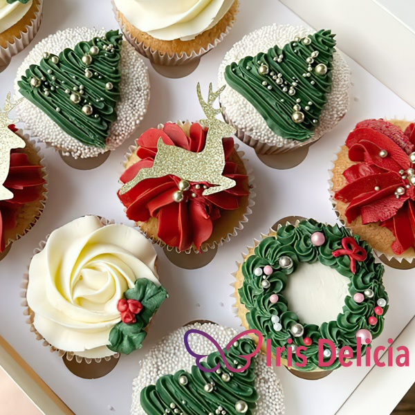 Изображение Капкейки на Новый год №1 Кондитерская Iris Delicia Изображение Капкейки на Новый год №1 Кондитерская Iris Delicia