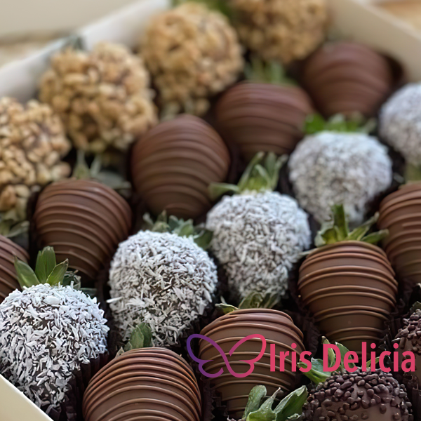 Набор клубника в шоколаде №6  (6 ягод - 890 руб; 9 ягод - 1790 руб; 12 ягод - 2290 руб; 16 ягод - 3090 руб; 20 ягод - 3690 руб; 25 ягод - 4490 руб) фото