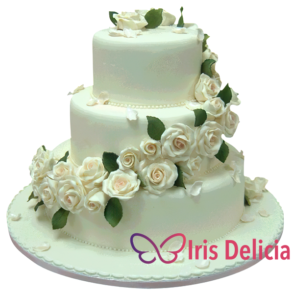 Изображение Свадебный торт Облачение Розами Кондитерская Iris Delicia