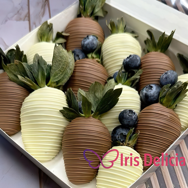 Набор клубника в шоколаде №15 (6 ягод - 890 руб; 9 ягод - 1790 руб; 12 ягод - 2290 руб; 16 ягод - 3090 руб; 20 ягод - 3690 руб; 25 ягод - 4490 руб) фото