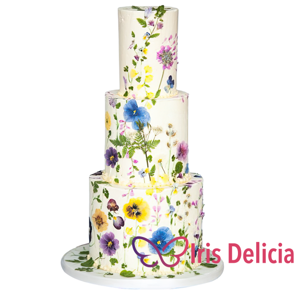 Изображение Свадебный торт Анютины Глазки №2067 Кондитерская Iris Delicia