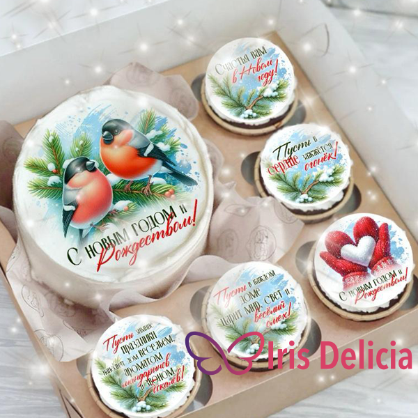 Набор бенто торт с капкейками №60 фото