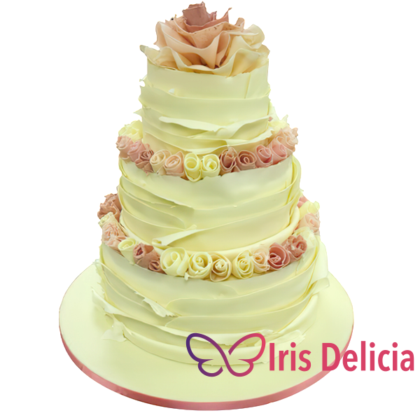 Изображение Свадебный торт Три Шоколадных Розы Кондитерская Iris Delicia